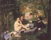 Edouard Manet The Fruhstuck in the free oil on canvas